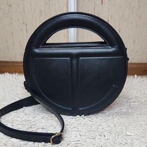 Black Circular Handbag